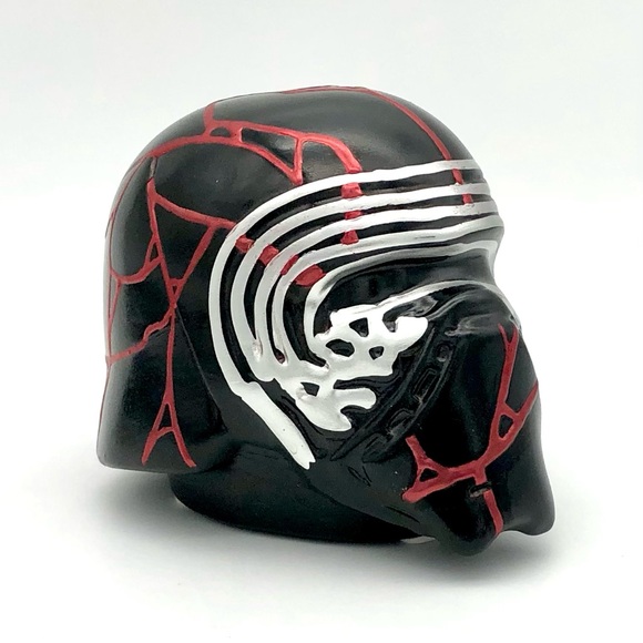 Custom Kylo Ren Helmet Kintsugi Ceramic Bank Star Wars The Rise Of Skywalker - Picture 10 of 17